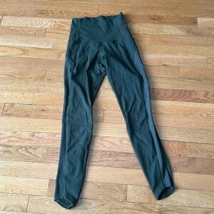 Lululemon high rise green 7/8 leggings pants